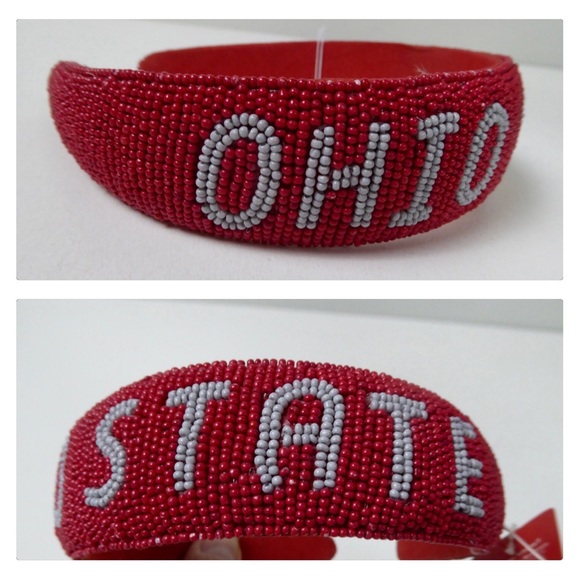 Ohio State University OSU Beaded Headband Hand Beaded NWT Buckeyes main image 4